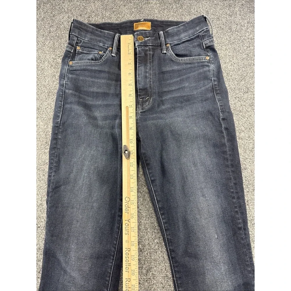 MOTHER High Waisted Looker Jeans Womens 27 Dark Wash Skinny Stretch Designer